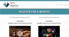 Desktop Screenshot of mlmwebsites.net