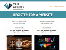 Tablet Screenshot of mlmwebsites.net